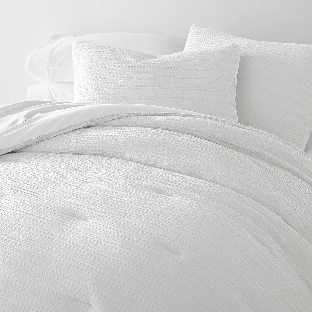 Waffle Textured Down-Alternative Comforter Set