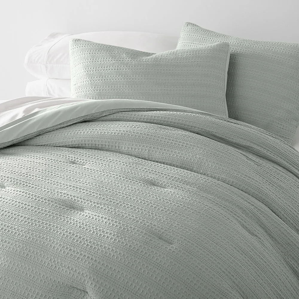 Waffle Textured Down-Alternative Comforter Set