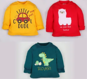 Winter Sweatshirt Combo - Dinosaur, Dude and Llama