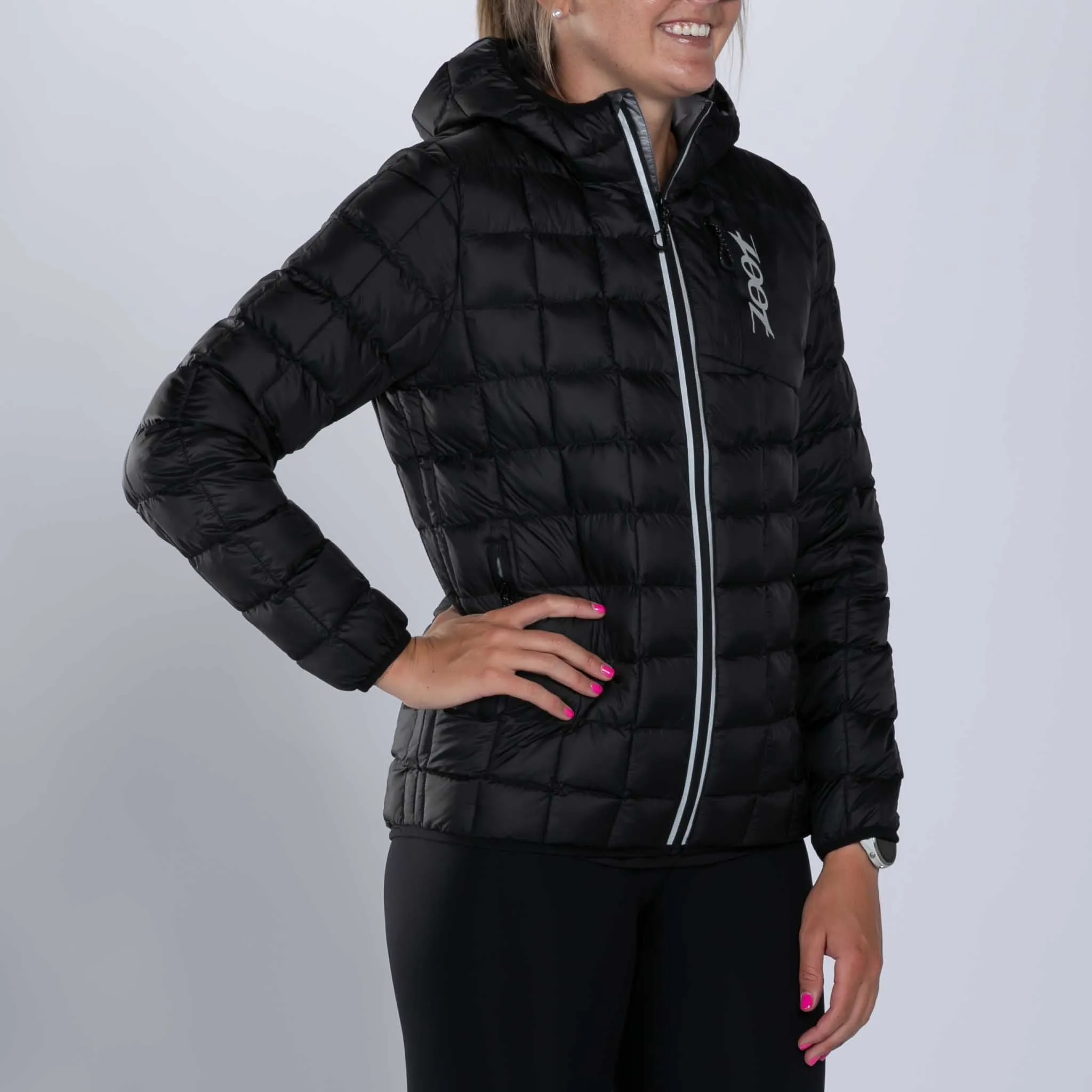 Womens Elite Puffer Jacket - Black