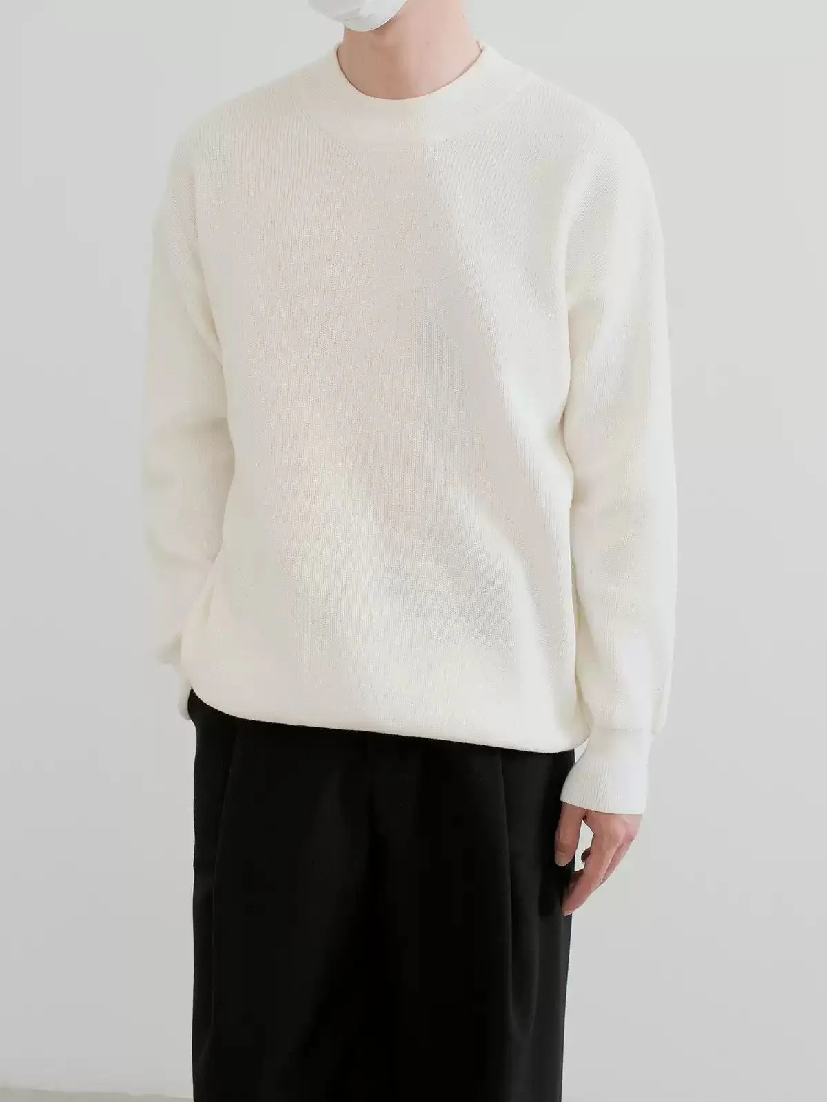 Zhou Cozy Ribbed Knit Mockneck