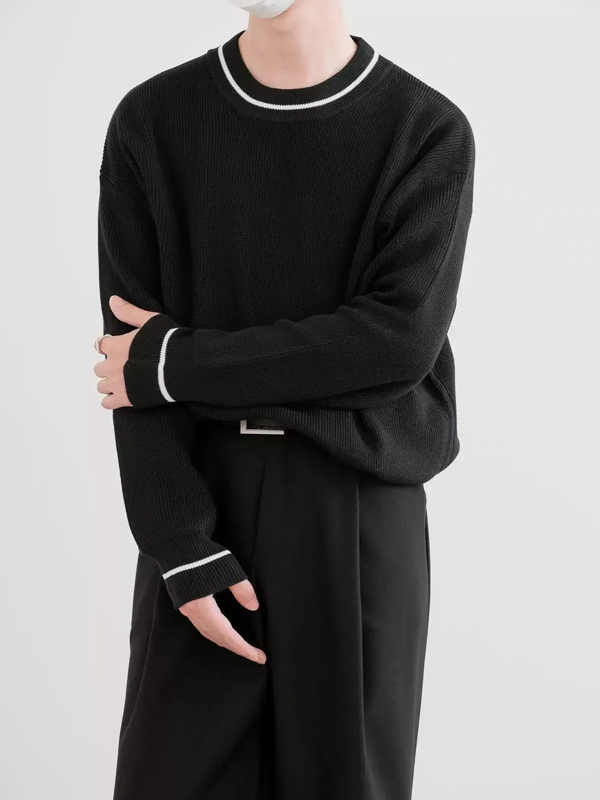 Zhou Cozy Ribbed Knit Mockneck