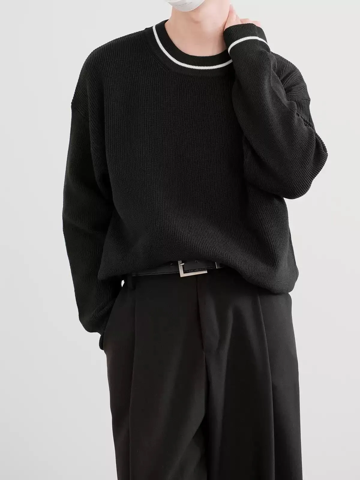 Zhou Cozy Ribbed Knit Mockneck